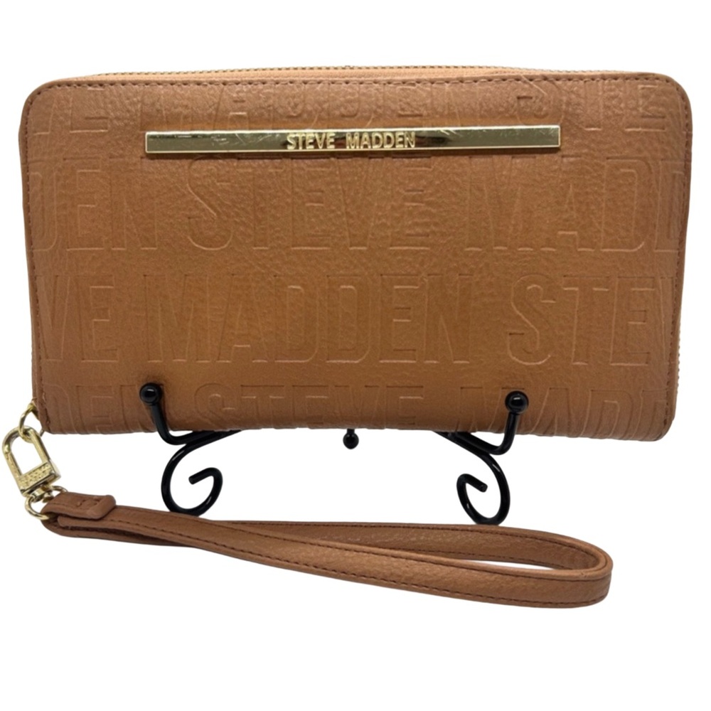 Steve Madden Tan Wristlet Wallet Large